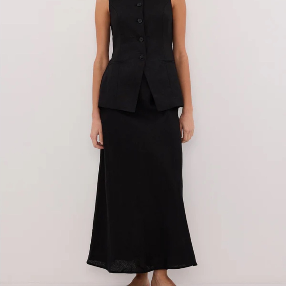 DISSH Black Maxi Slip Skirt Cocktail